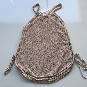 NWT Urban Outfitters Crochet Halter Top Size L Multicolor